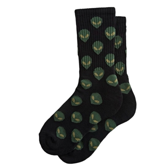 Urban Outfitters Alien Crew Socks - Picture 1 of 5